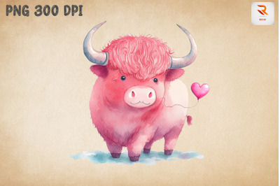 Cute Baby Ox Valentine&#039;s Day