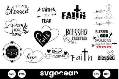 Faith Svg Bundle | Jesus Christ | Bible Quotes