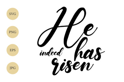 He has Risen SVG&2C; Easter SVG&2C; Easter T-Shirt Design&2C; Christian SVG