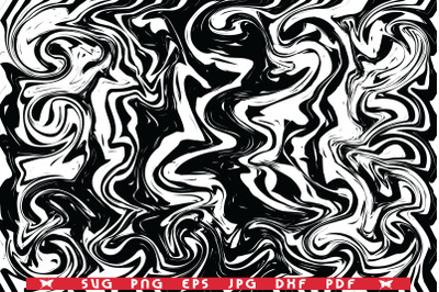 SVG Black Swirl Waves, Seamless Pattern digital clipart