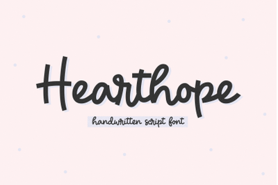 Hearthope - Handwritten Script Font