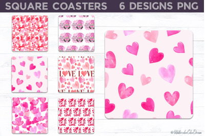 Valentine Square Coaster Bundle