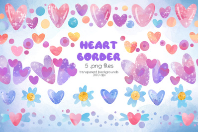 Heart Border - PNG Files