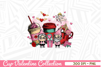 Valentine Cup with Valentine Gnomes