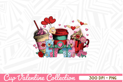 Valentine Cup with Valentine Bears
