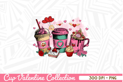 Valentine Cup with Valentine Cakes