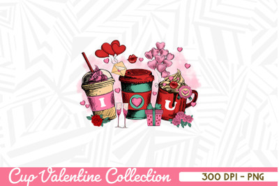 Valentine Cup with I Love You Elements