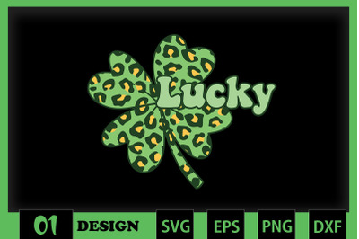 Lucky Leaf Leopard St Patrick Day