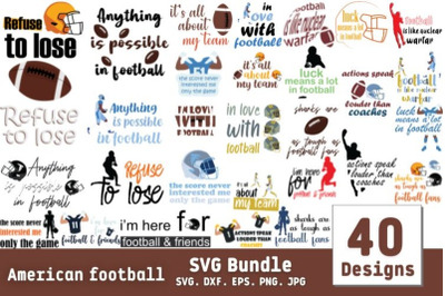 American Football SVG Bundle