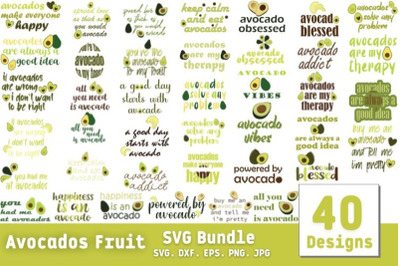 Avocado Fruit SVG Bundle