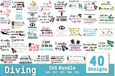 Diving SVG Bundle