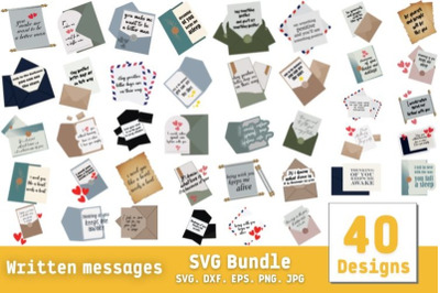 Written Messages SVG Bundle