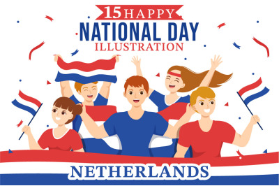 15 Netherlands National Day Illustration