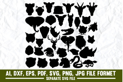 Animal Head&2C;Emoticon&2C; Animal&2C; Dog&2C; Vector&2C; Three Dimensional&2C; Pig&2C; Ico