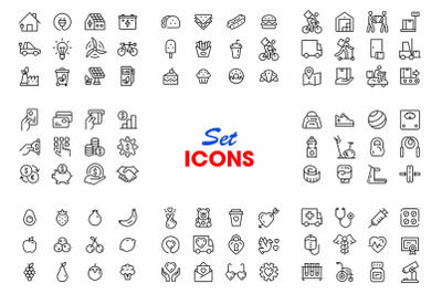 Set of icon