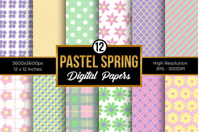 Pastel Spring Digital Papers