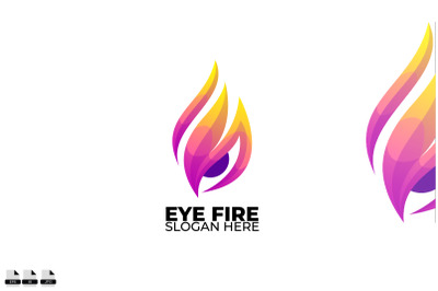 eye logo colorful gradient style