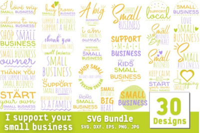 I Support your Small Business SVG Bundle