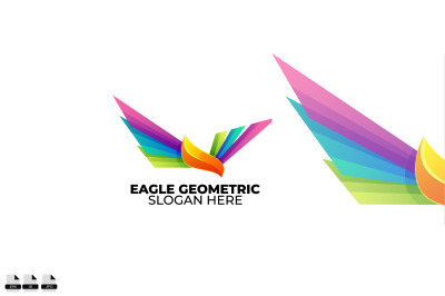 eagle logo colorful gradient style