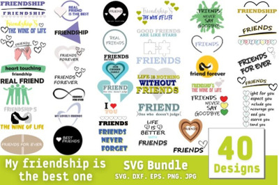 My Friendship is The Best One SVG Bundle