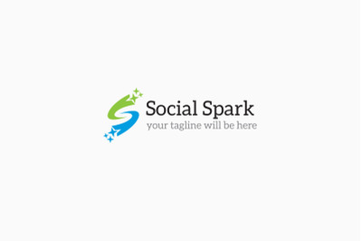 S Letter Logo - Spark Logo