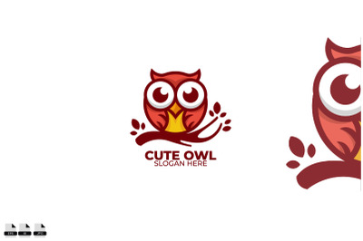 owl logo colorful gradient style