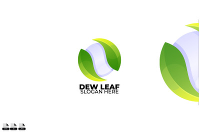 dew logo colorful gradient style