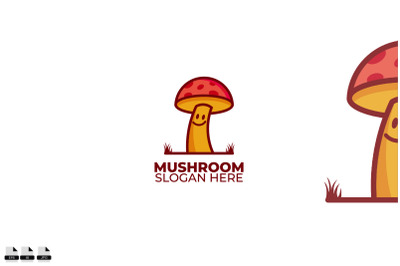 mushroom logo colorful gradient style