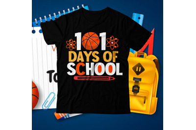 101 Days of School SVG CUt File, 101 Days of School Sublimation PNG