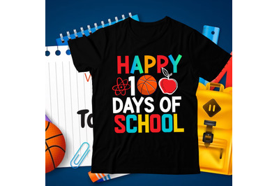Happy 100 Days of School SVG Cut File, Happy 100 Days of School PNG