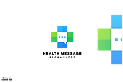 message logo gradient colorful