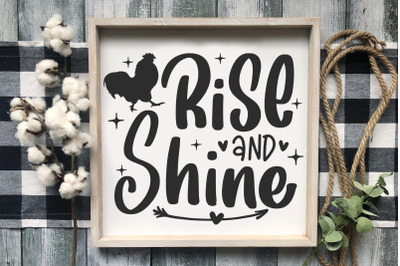 Farm Sign SVG Rise and Shine