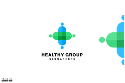 healthy logo gradient colorful