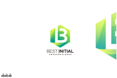 best initial logo gradient colorful