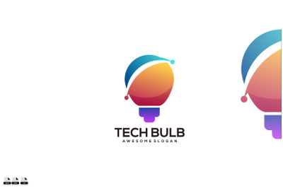 lamp tech logo gradient colorful