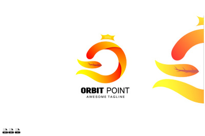 abstract design orbit point gradient colorful