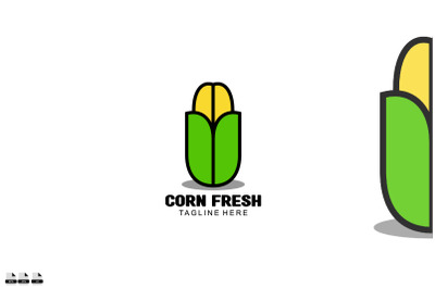 icon art corn logo gradient colorful