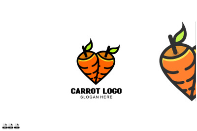 icon carrot vector logo colorful