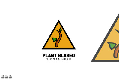 icon plant based vector gradient colorful