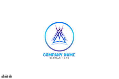 icon logo company gradient colorful