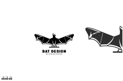 illustration design bat logo colorful