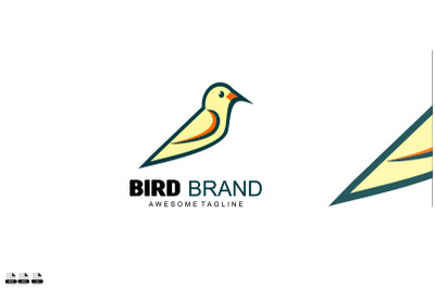 premium vector bird logo design colorful
