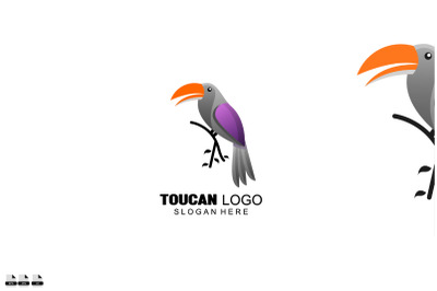 awesome logo toucan bird colorful