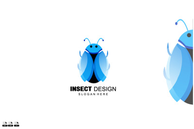 beetle art design vector gradient colorful