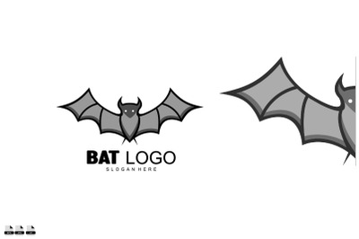 vector art bat logo design