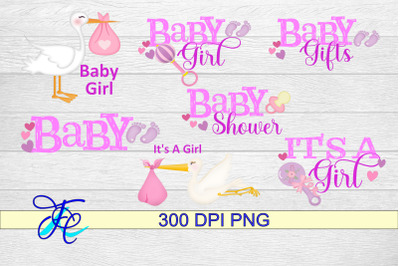 Baby Girl Sayings - PNG Files