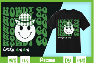 Howdy go Lucky Western St Patrick Smiley