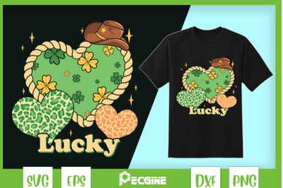 Lucky Heart Leopard Western St Patrick