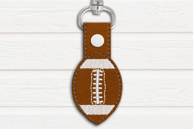 Football ITH Key Fob | Applique Embroidery