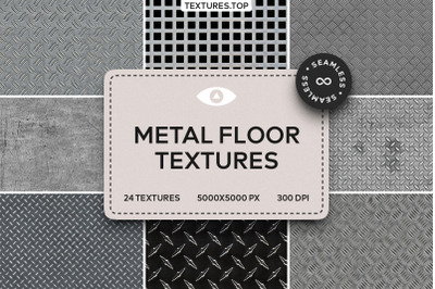 24 Seamless Metal Floor Texture Pack